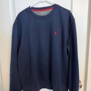 Izod Men's Dark Blue Crewneck Sweater